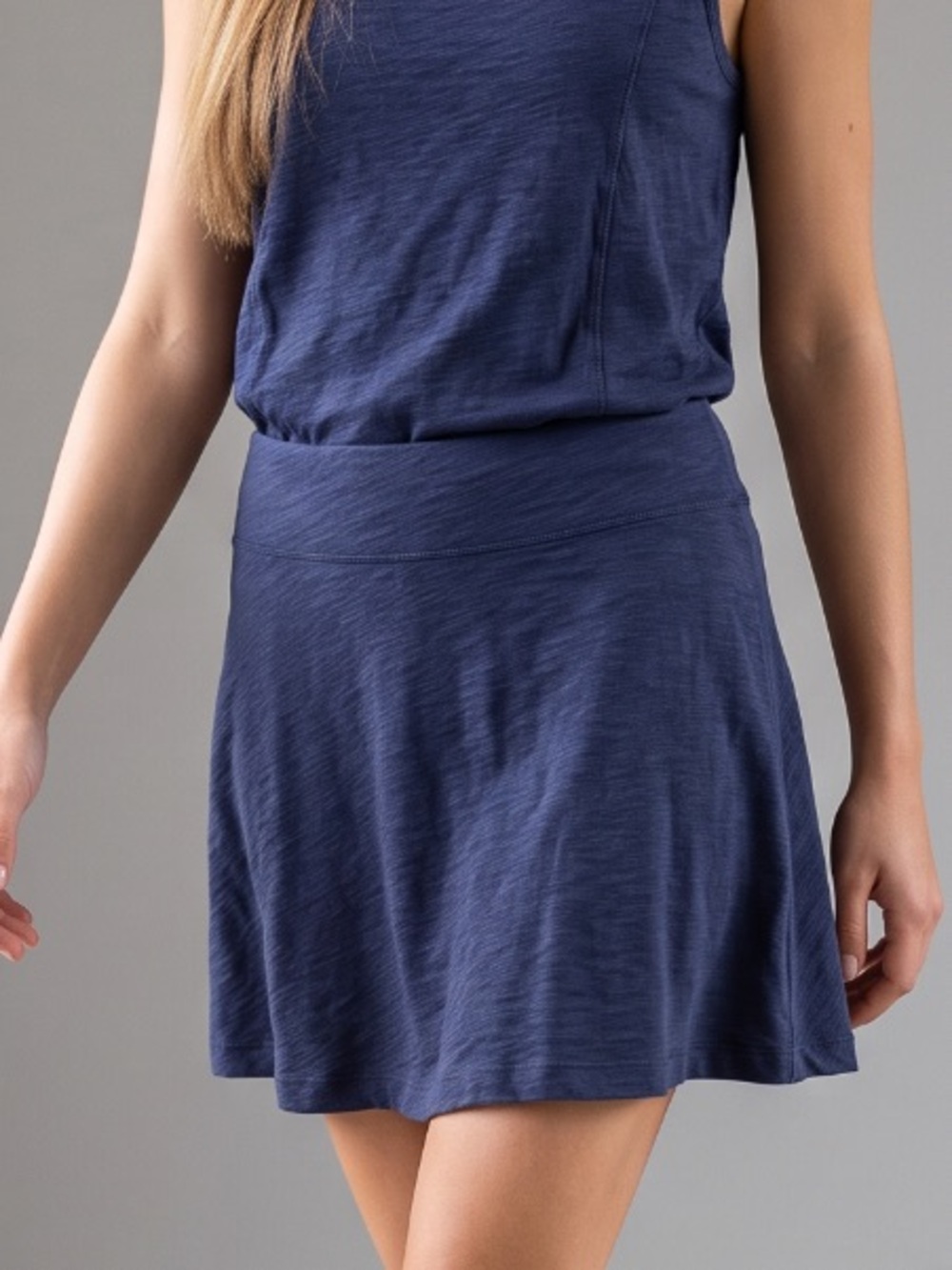 🌻Escape by Habitat Cotton Slub Beach Skirt A Line Pull On Knee Length Size L